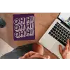 Oh hi - Paars - 3D muismat rubber klein -laptop