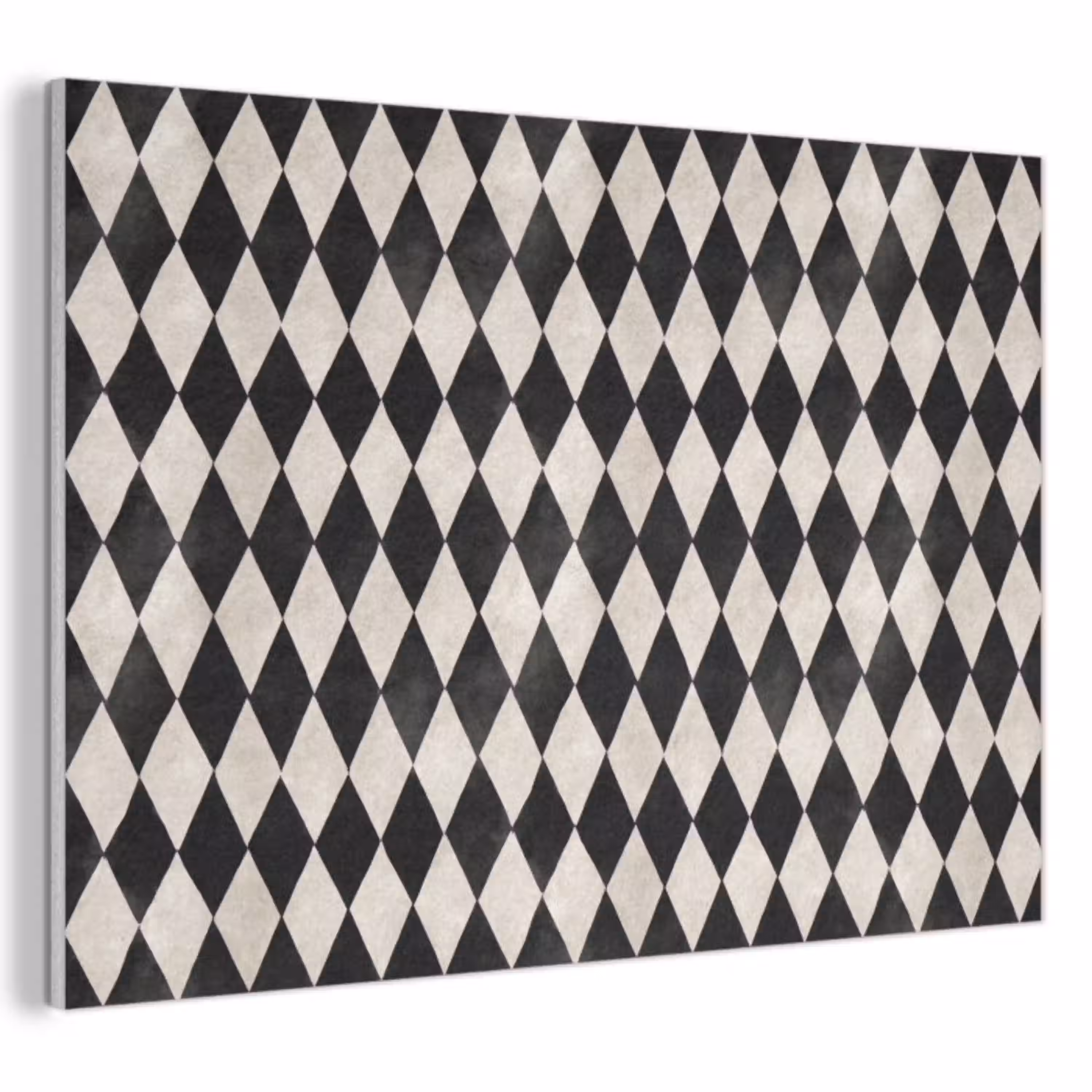 Klassiek - Patroon - Zwart PET vilt klein 837 -3d