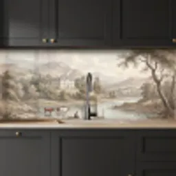 Landhuis - Rivier - Vee keuken achterwand 2 middel -sfeer1