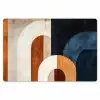 Abstract - Vormen - Donkerblauw Placemat vinyl groot -zzsfeer1_Kitchenyeah-website