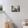 Pauw - Pauwenveren - Vogel - Jungle - Bloemen tuinposter los doek klein -sfeer8