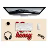 Oh honey - Rood - Schaduw Muismat XXL klein -3d