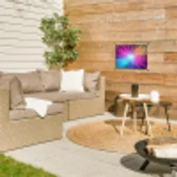 Abstract - Light - Burst - Modern - Colorful tuinposter los doek klein -sfeer4