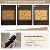 Bloemen - Geschilderd - Geel Light Box met batterij (Wandlamp) middel -USP_dimbaarNL