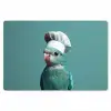 Parkiet - Vogel - Koksmuts - Cute Placemat vinyl groot -zzsfeer1_Kitchenyeah-website