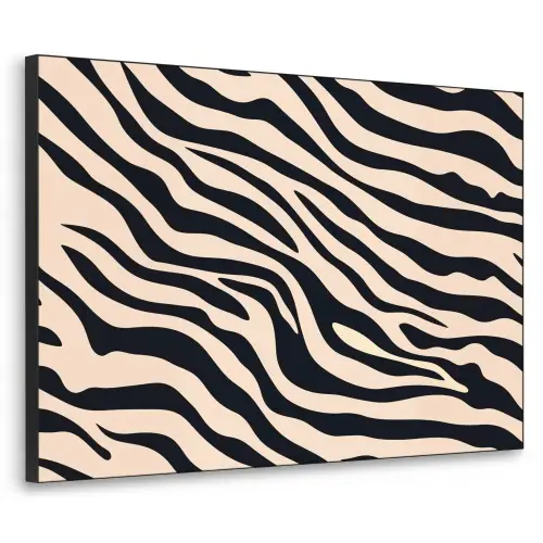 Zebraprint - Dynamisch - Roze Textielframe zwart klein -3d