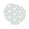 Patronen - Abstract - Groen - Geometrie Wandcirkel Organisch Forex 3mm klein 629 -3d