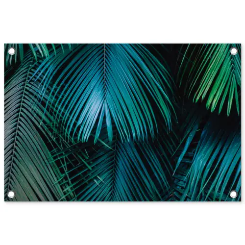 Bladeren - Tropisch - Jungle -  Natuur tuinposter los doek klein -3d