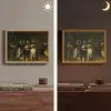 De Nachtwacht - Kunst - Oude meesters - Rembrandt Light Box met batterij (Wandlamp) middel -sfeer3