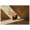 Glas - Ijskoffie - Schaduw - Bruin poster papier klein -3d