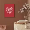 Rood - Hart- Tekst - Valentijn PET vilt klein -sfeer4