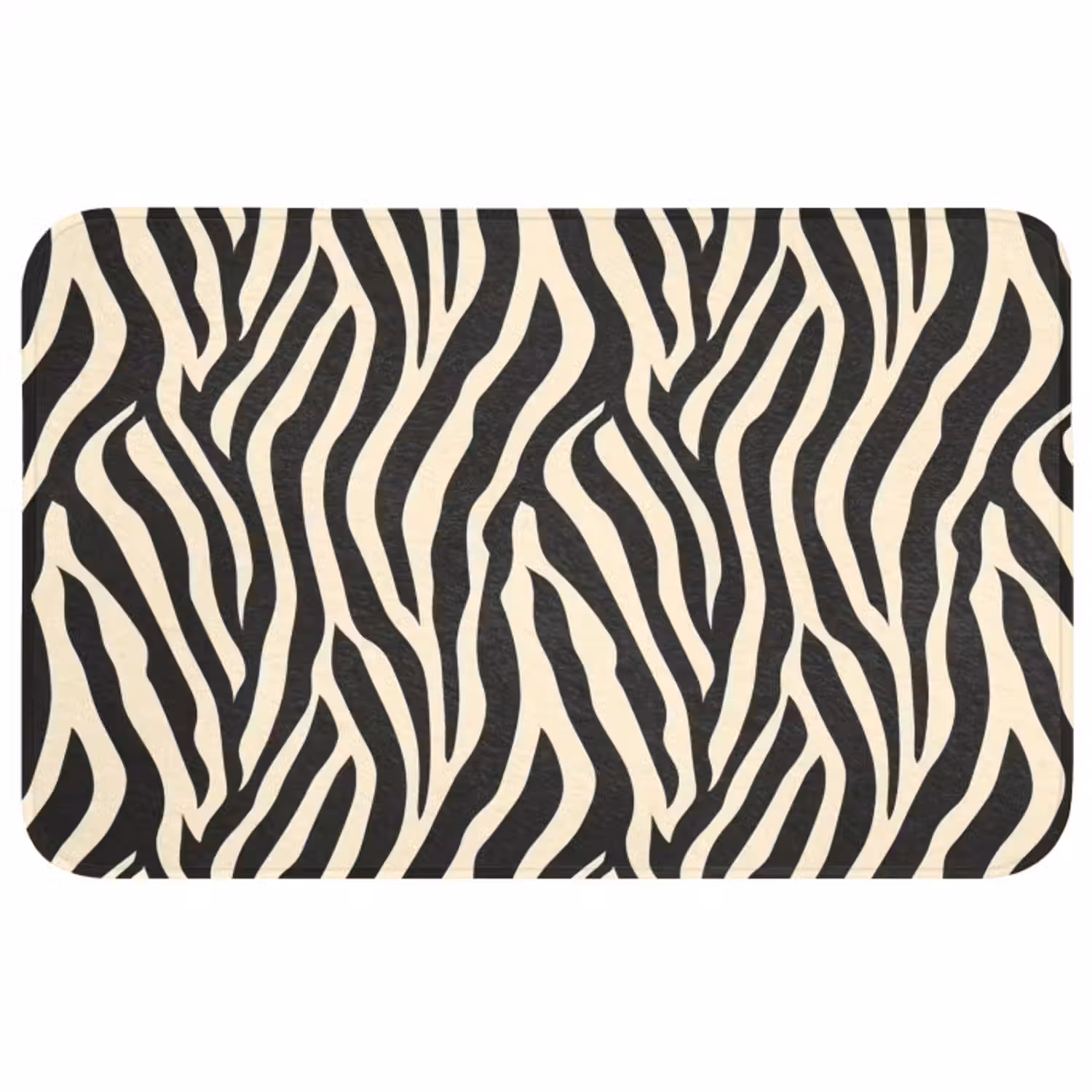 Badmat - Zebra - Print - Klassiek - Zwart
