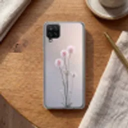 Bloemen - Bollen - Roze Telefoonhoesje Samsung Galaxy A12 klein -sfeer1