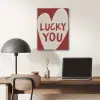 Lucky - Hart - Rood PET vilt klein -sfeer5