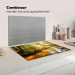 Bos - Beek - Zonlicht - Natuur - Groen Inductie beschermer vinyl 3mm klein -wsfeer7_website