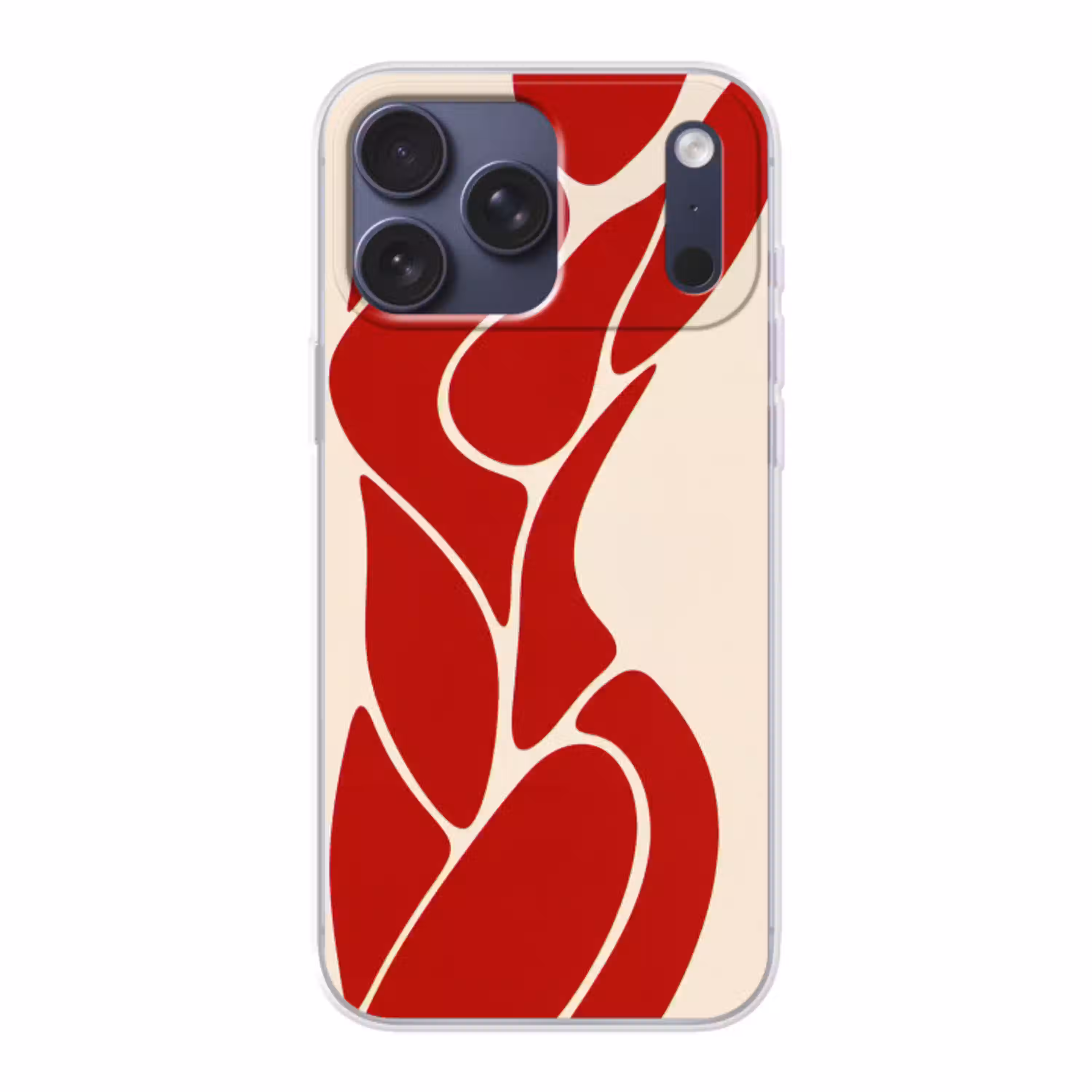 Vrouw - Figuur - Abstract - Modern - Rood Telefoonhoesje iPhone 17 Pro Max klein -3d