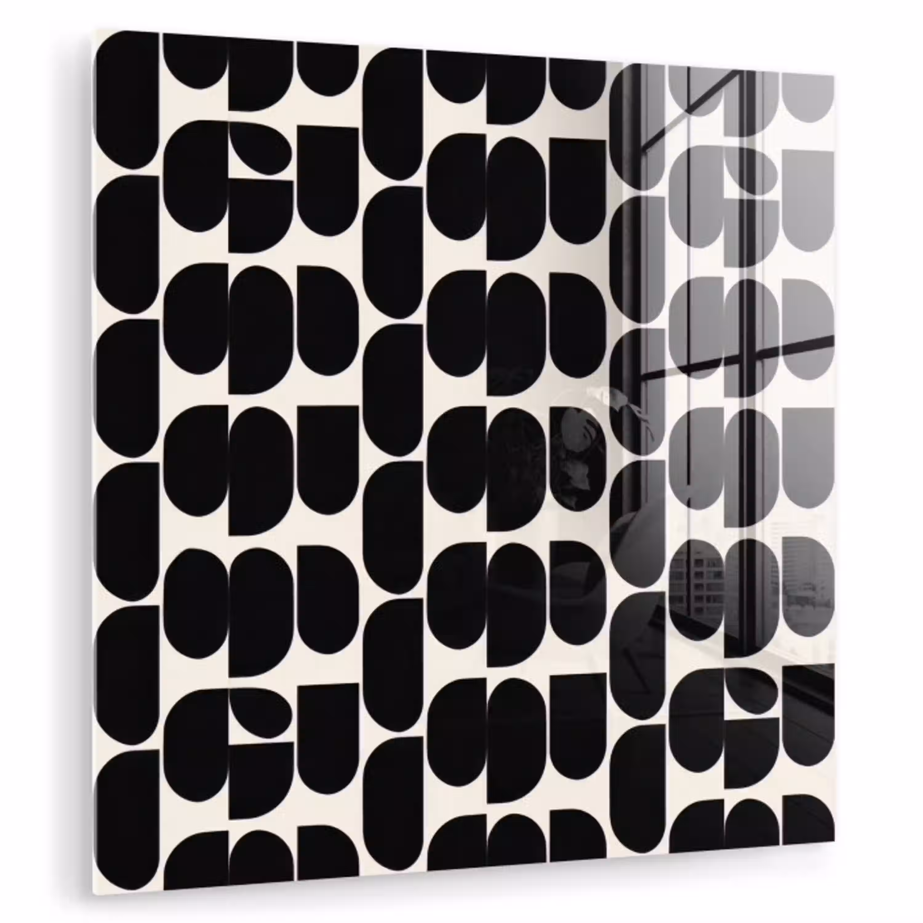 Modern - Patroon - Zwart plexiglas 5mm klein 11 -zzzproduct_nieuw
