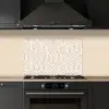 Beige - Geometrie - Patronen - Abstract keuken achterwand spatscherm klein 900 -sfeer1