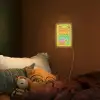 Educatief - Alfabet leren - Groen - Bosdieren - Letters Light Box met kabel (Wandlamp kind) klein -sfeer1_kind