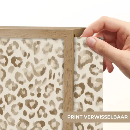 Luipaard - Klassiek - Beige Light Box met batterij (Wandlamp) middel 907 -USP_websiteprintNL