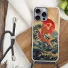 Koi - Zee - Golven - Zon Hoesje iPhone 16 Pro Max met koord klein -sfeer4