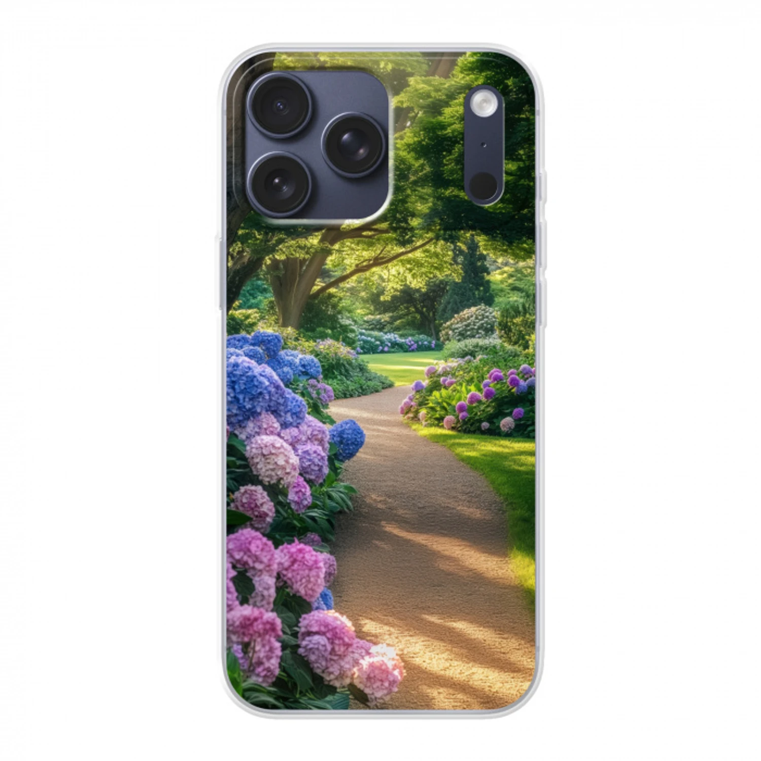 Hortensia- Park - Pad Telefoonhoesje iPhone 17 Pro Max klein -3d