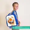 Voetbal - Verf - Oranje Kinderrugzak - Blauw middel -sfeer3_NL