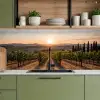 Wijngaard - Zonsondergang - Landschap keuken achterwand 2 middel -sfeer3