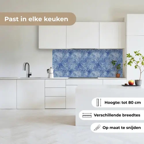 Modern - Abstract - Blauw keuken achterwand 2 middel 871 -sfeer4_NL