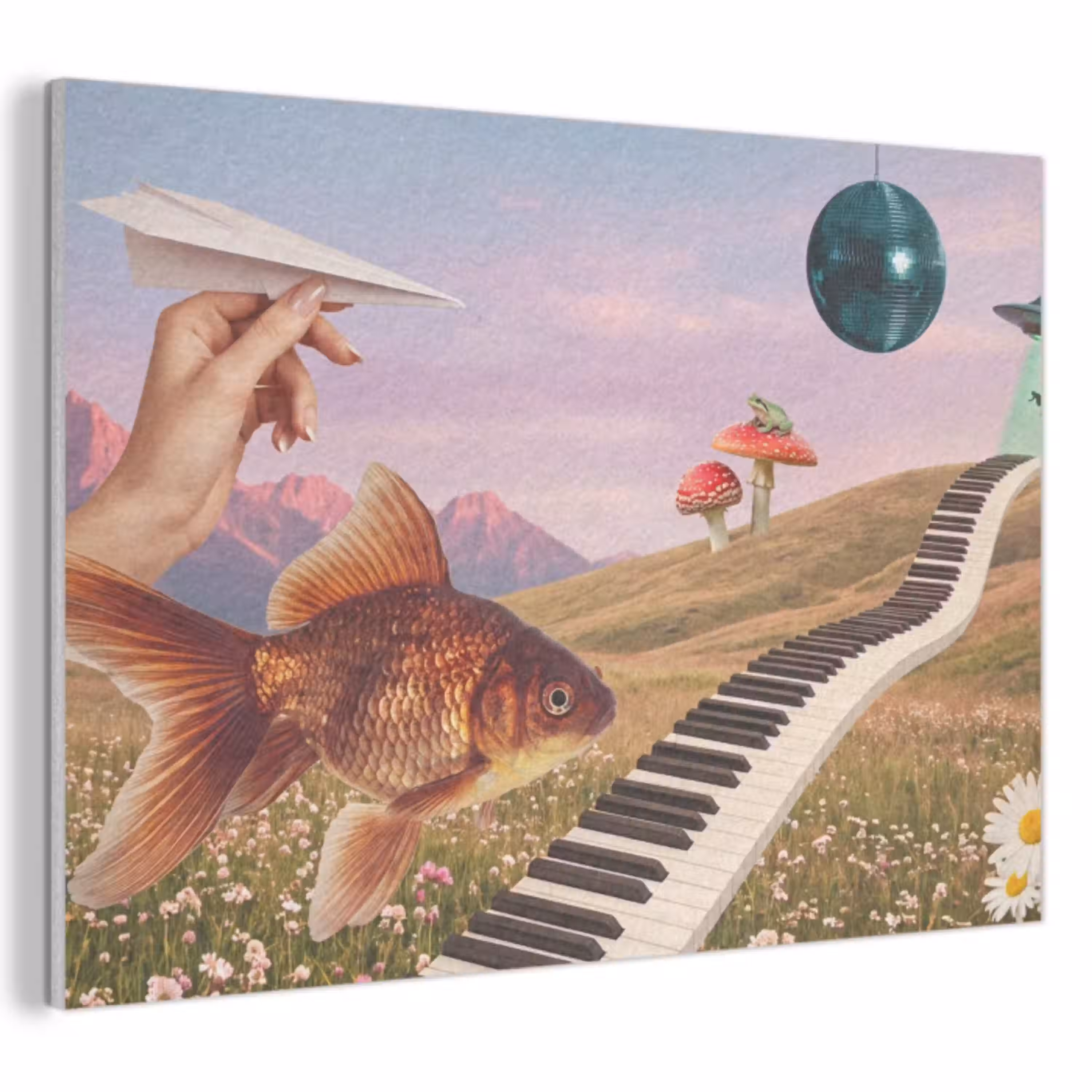 Vis - Natuur - Abstract PET vilt klein -3d