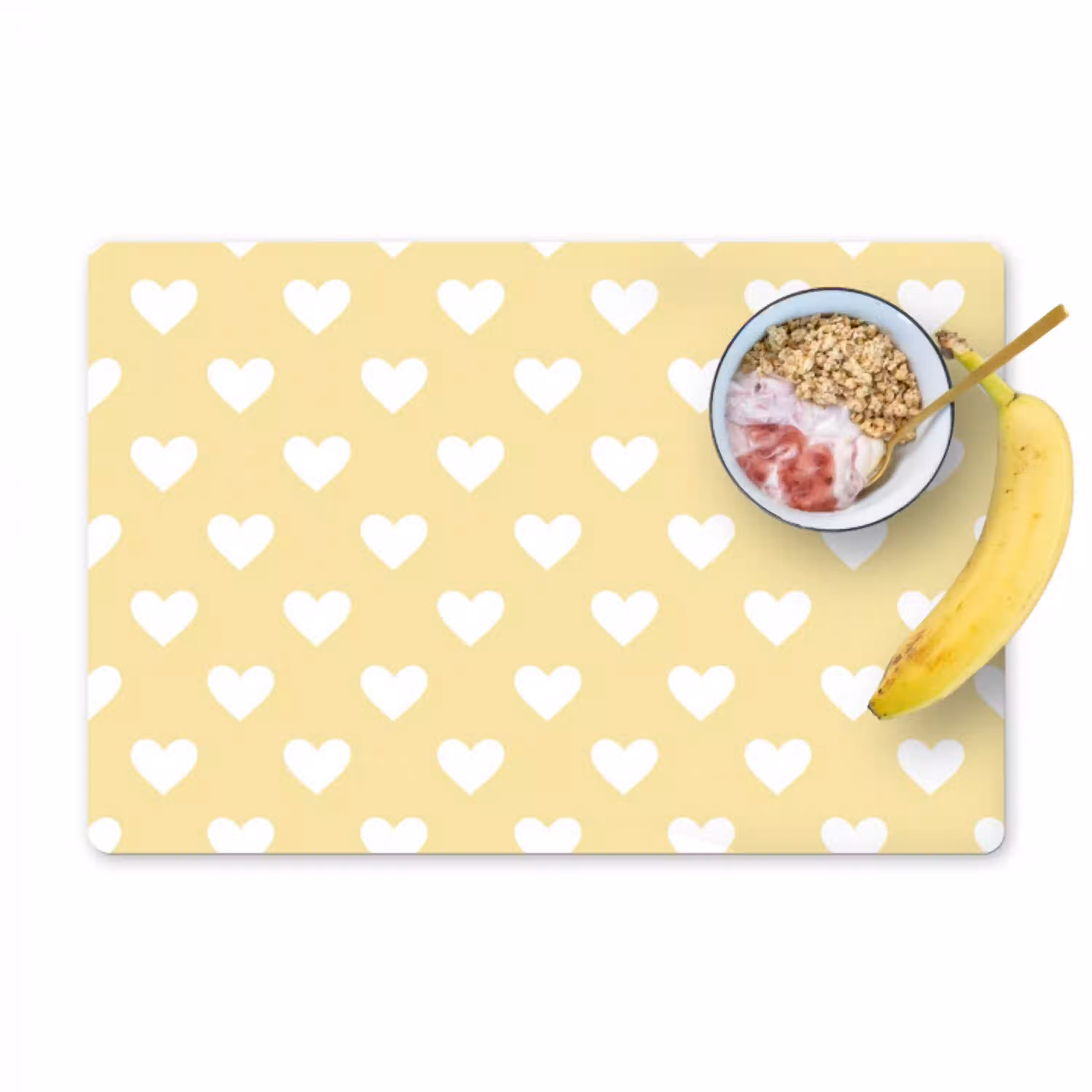 Hartjes - Patroon - Geel Placemat vinyl groot 368 -zzzproduct_Kitchenyeah-website
