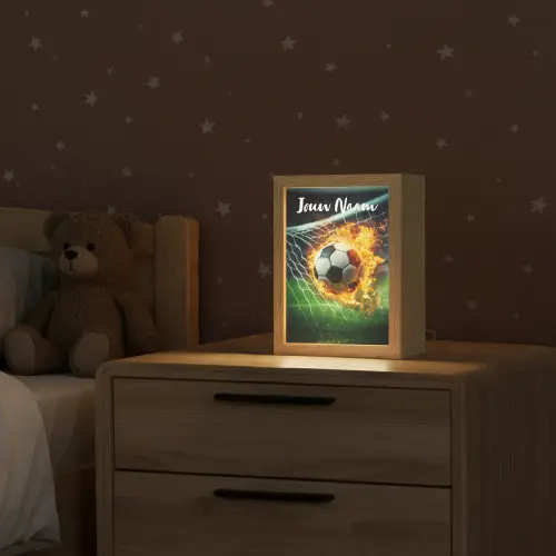 Voetbal - Goal - Doelnet - Vuur Light Box met kabel (Kinderlampje) klein -sfeer1_kind
