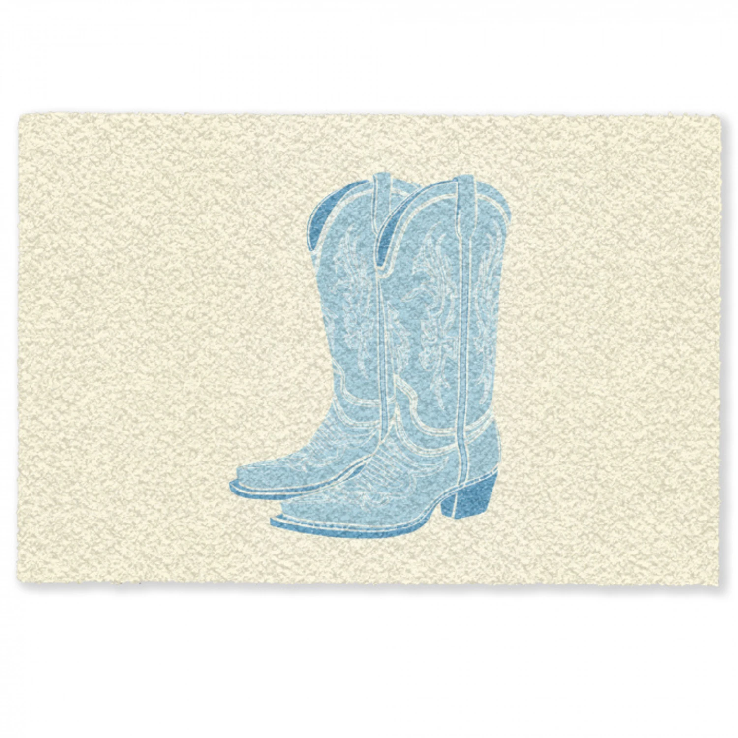Illustratie - Cowboylaarzen - Patroon Deurmat klein -zkaufland3d