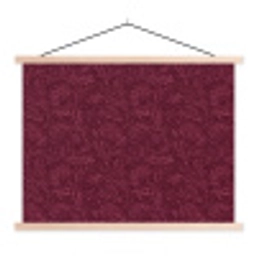 Bladeren - Patroon - Paars textielposter latten blank klein 122 -3d