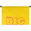Dream big - Geel - Grafisch Wandkleed katoen klein -zz3d