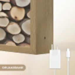 Hout - Boomstammen - Textuur Light Box met batterij (Wandlamp) middel -USP_websiteoplaadbaarNL