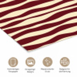 Golven - Rood - Patroon - Crème poster papier klein 62 -tcloseup_DE