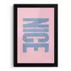 Nice - Paars - Roze fotolijst zwart zonder passe partout klein -3d