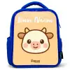 Kawai - Koe - Bruin Kinderrugzak - Blauw middel -3d