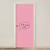 Tekstwolkje - BLAH BLAH BLAH - Roze deurposter klein -3d_beige