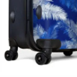 Palmblad - Patroon - Blauw NBS - Large koffer - Volwassenen Unisex groot -product2