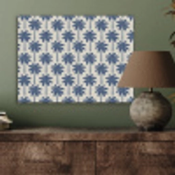 Symmetrisch - Palm - Blauw PET vilt klein 837 -sfeer2