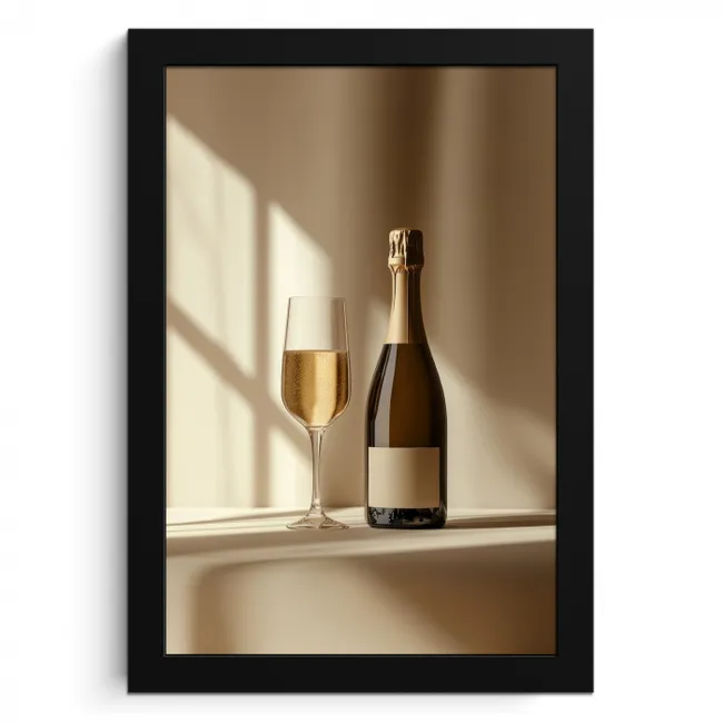 Champagne - Beige - Schaduw - Bubbels KitchenYeah - Keuken - Fotolijst klein -3d