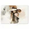Mysterieus - Vrouw - Sepia Placemat vinyl groot -zzsfeer1_Kitchenyeah-website
