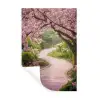 Kersenbloesem - Natuur - Sakura - Pad - Japanse tuin Muursticker klein -3d