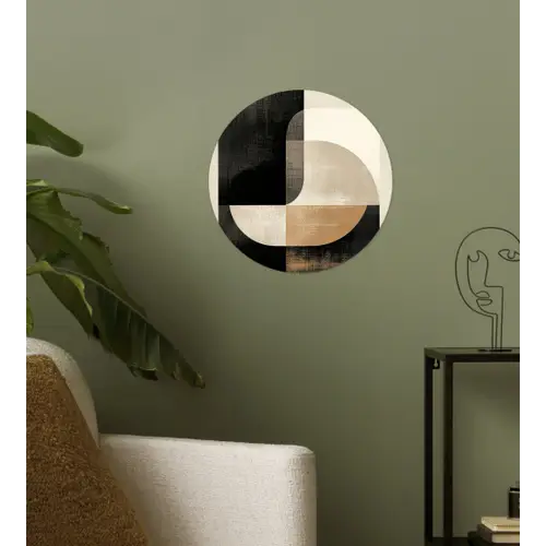 Modern - Vierkant - Vormen Wandcirkel behangsticker klein -sfeer2