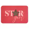 Star girl - Rood - Panter - Ster Badmat klein -3d
