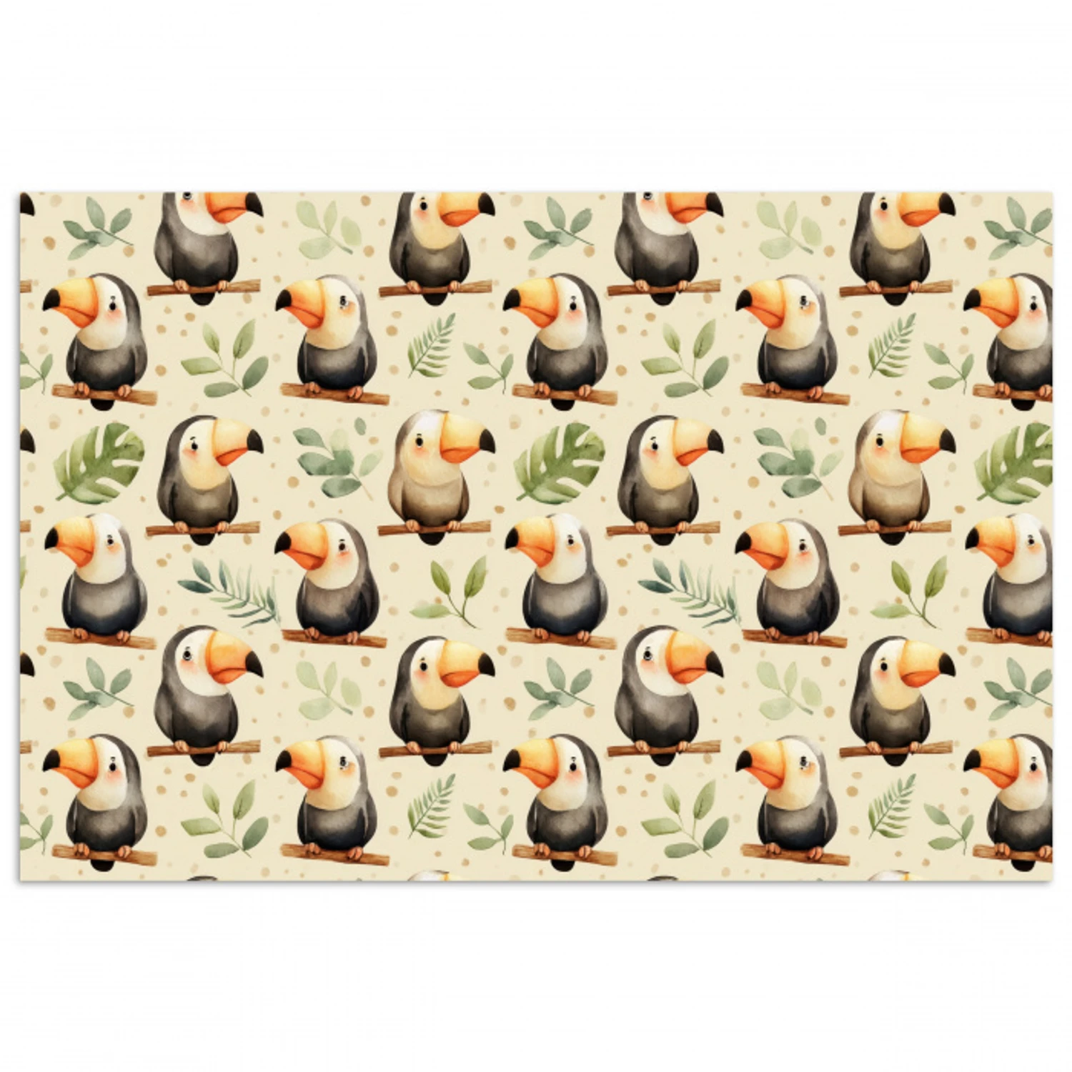 Toekans - Exotisch - Kleurrijk poster papier klein 62 -3d