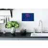 Brutaal - Grappig - Blauw Muursticker klein -keuken