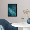 Vrouw - Water - Bikini - Oranje fotolijst zwart zonder passe partout klein -sfeer4